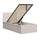 Lit coffre 90x200 sommier inclus Edwin Cachemire