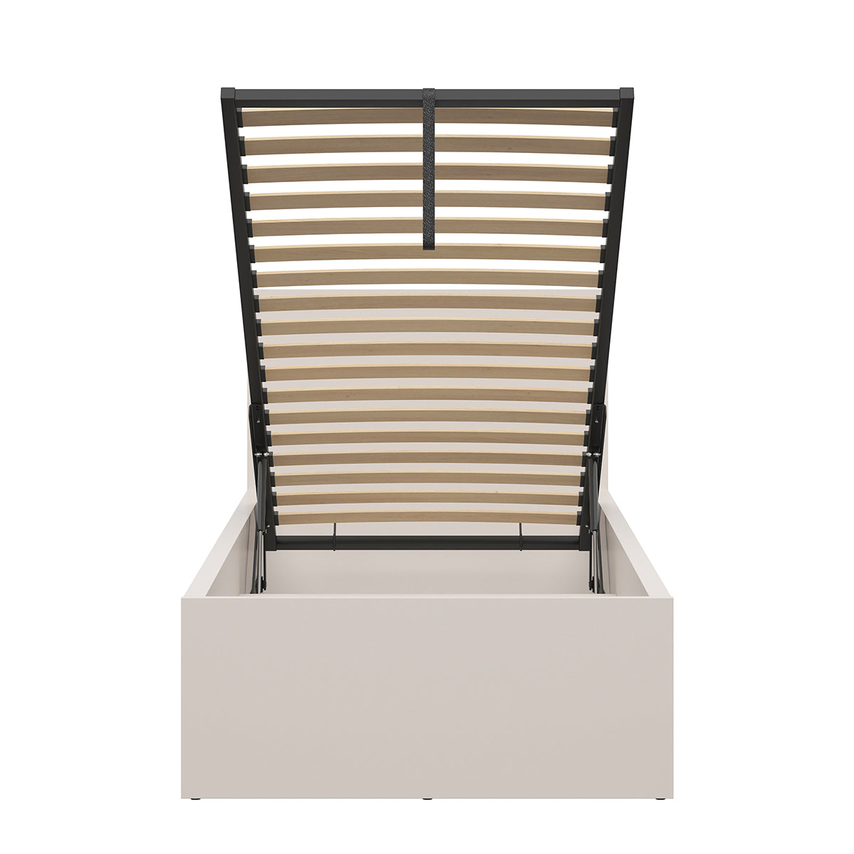 Lit coffre 90x200 sommier inclus Edwin Cachemire - vue 2