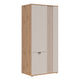 Armoire 3 portes Ezra Cachemire et Bois