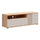 Meuble TV 1 porte 1 tiroir 135 cm Ezra Cachemire et Bois