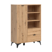 Bibliothèque 1 porte 2 tiroirs Mao Bois