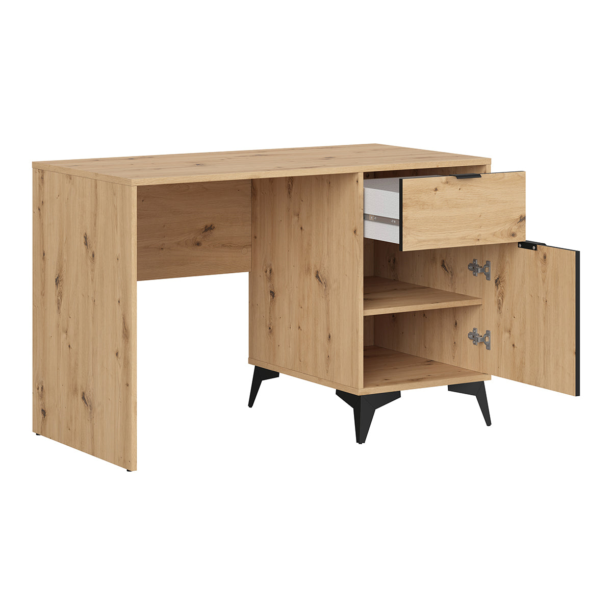 Bureau 1 porte 1 tiroir Mao Bois - vue 3