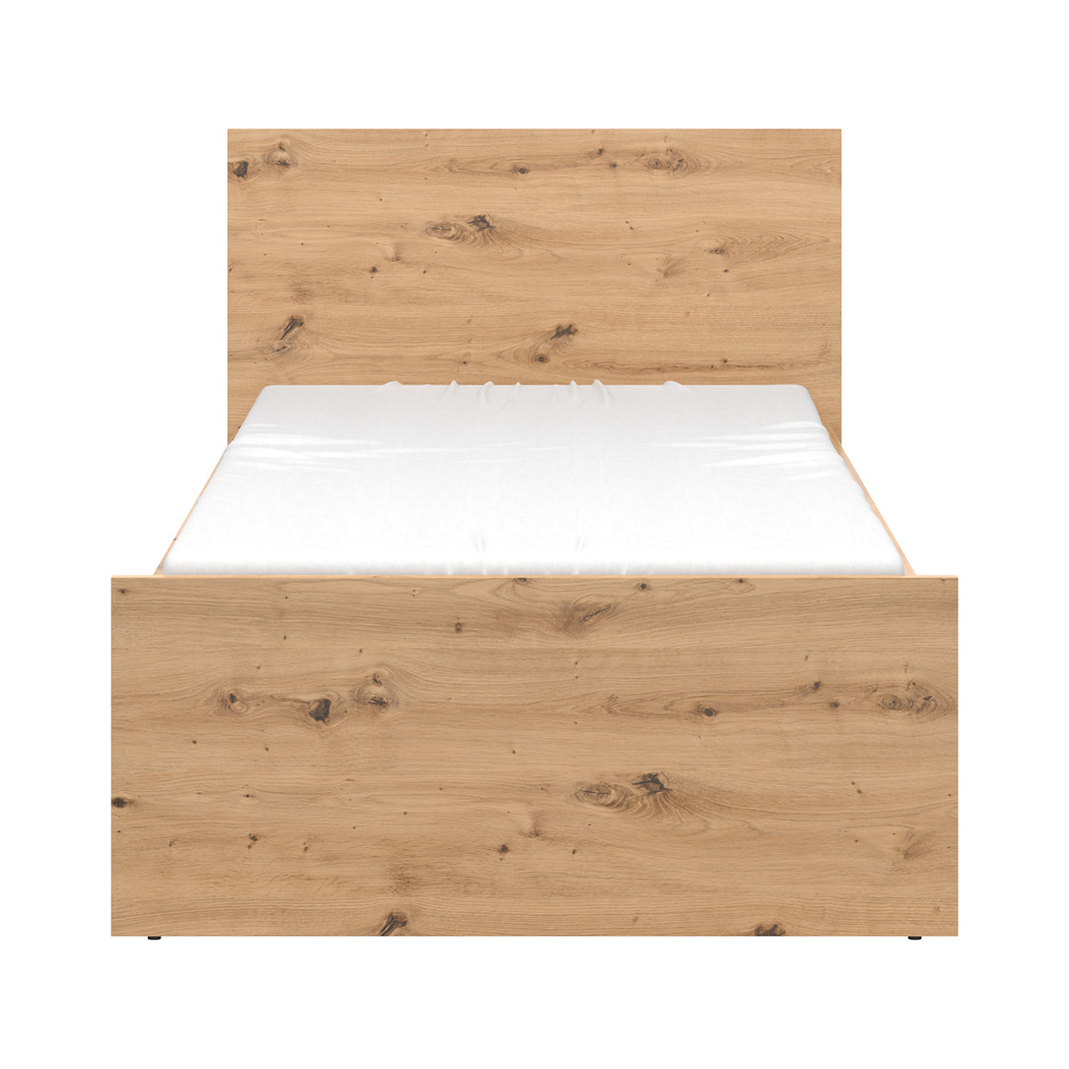 Lit 90x200 sommier et tiroirs inclus Mao Bois - vue 4