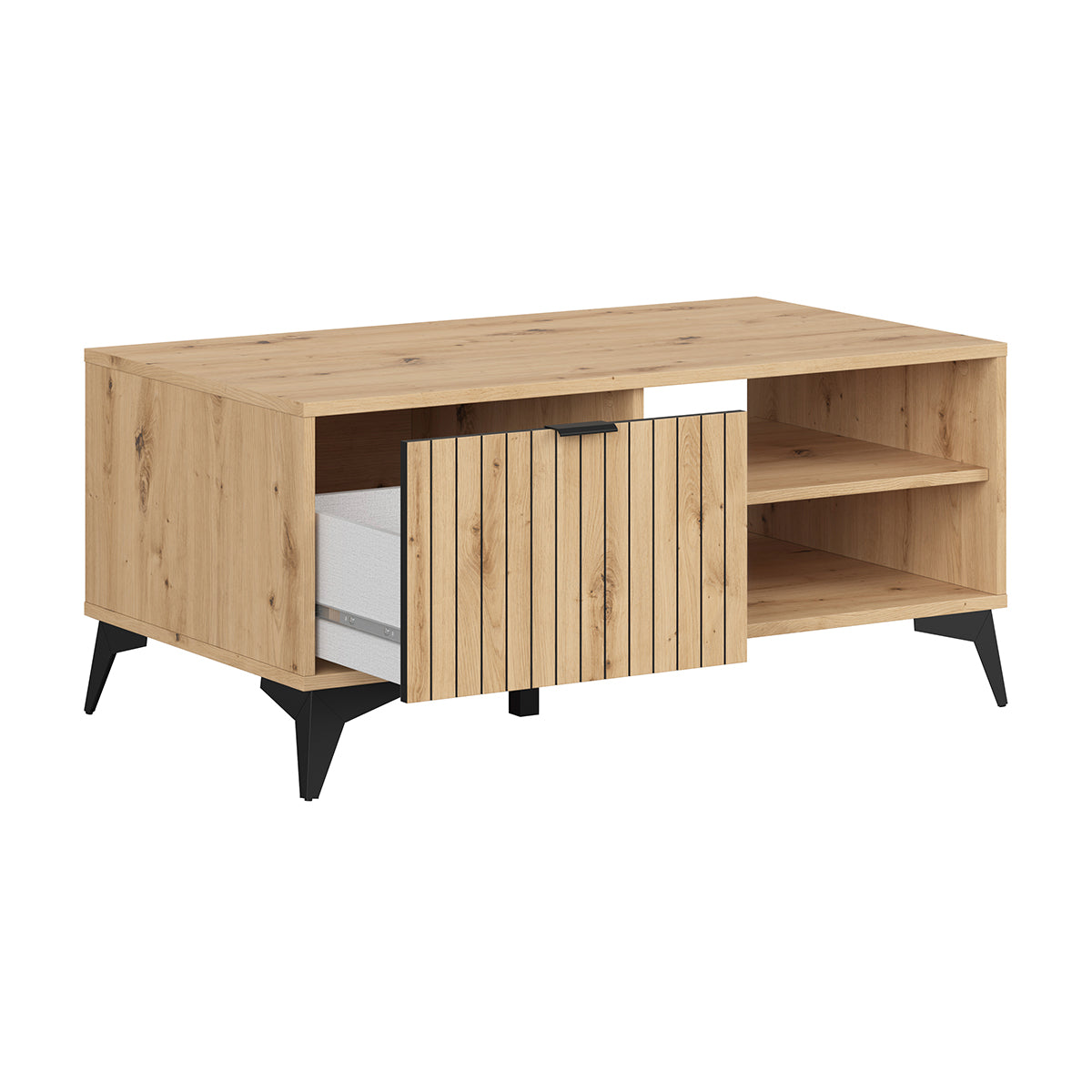 Table basse 1 tiroir Mao Bois - vue 3