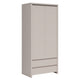 Armoire 2 portes 2 tiroirs Soren Cachemire