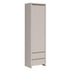 Armoire colonne 1 porte 2 tiroirs Soren Cachemire