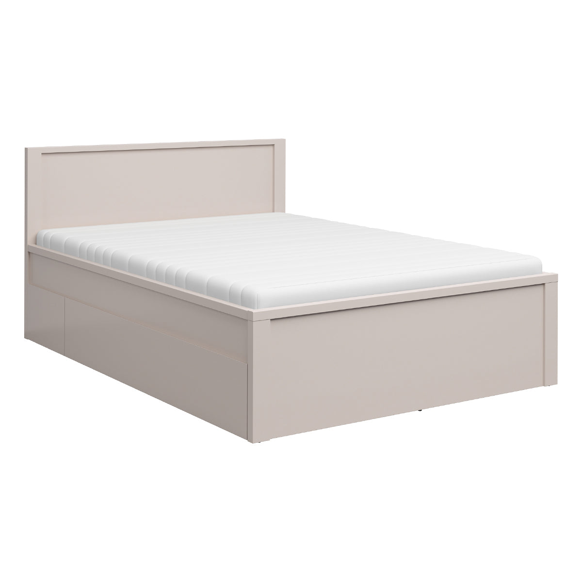 Lit 160x200 sommier et tiroirs inclus Soren Cachemire