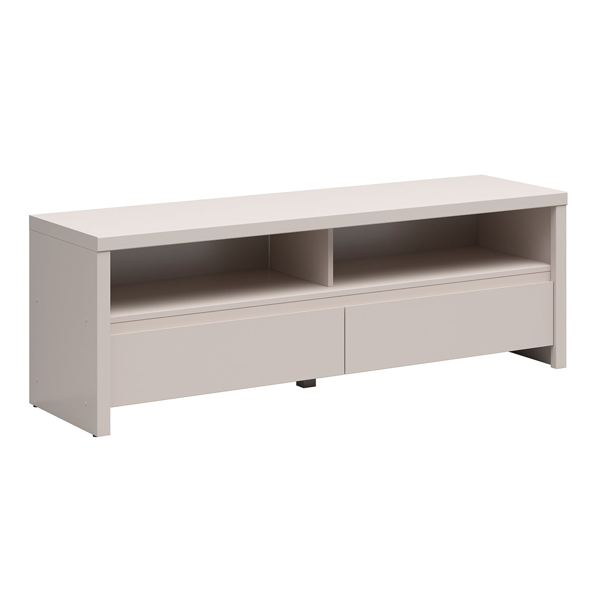 Meuble TV 2 tiroirs 2 niches 143 cm Soren Cachemire