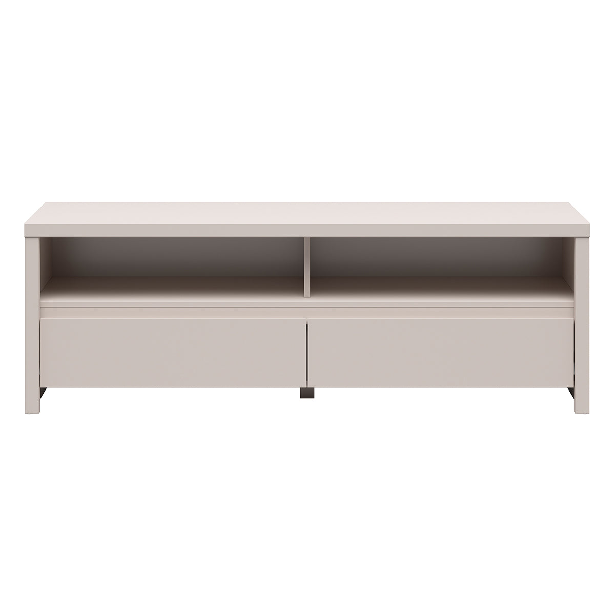 Meuble TV 2 tiroirs 2 niches 143 cm Soren Cachemire - vue 2