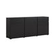 Buffet 3 portes 3 tiroirs Lilia Noir