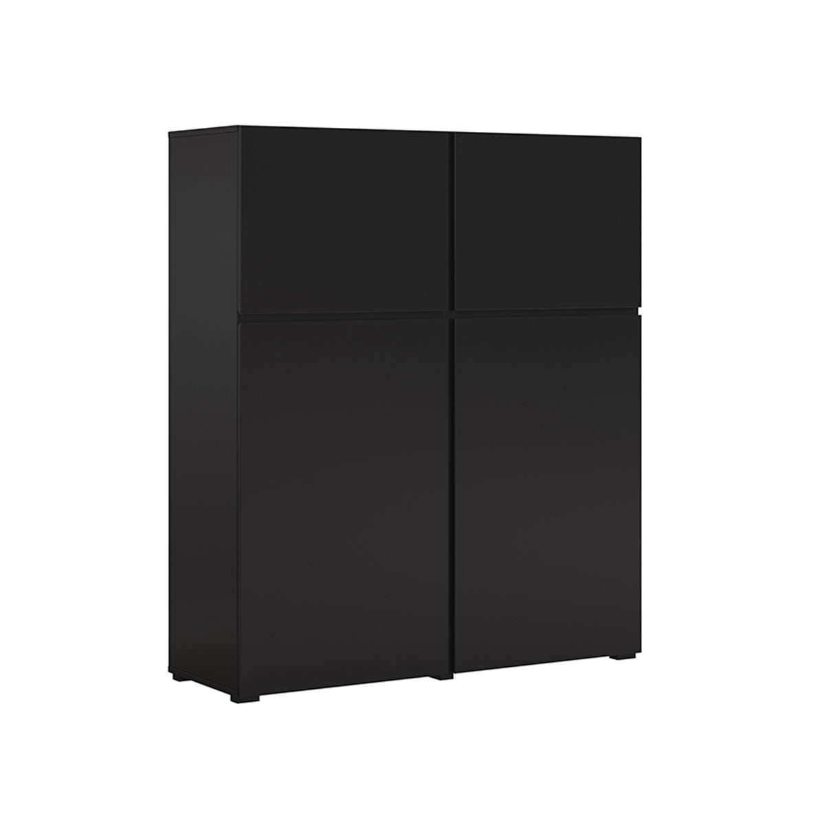 Buffet haut 4 portes Lilia Noir