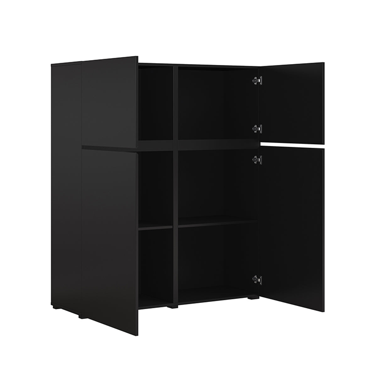 Buffet haut 4 portes Lilia Noir - vue 6