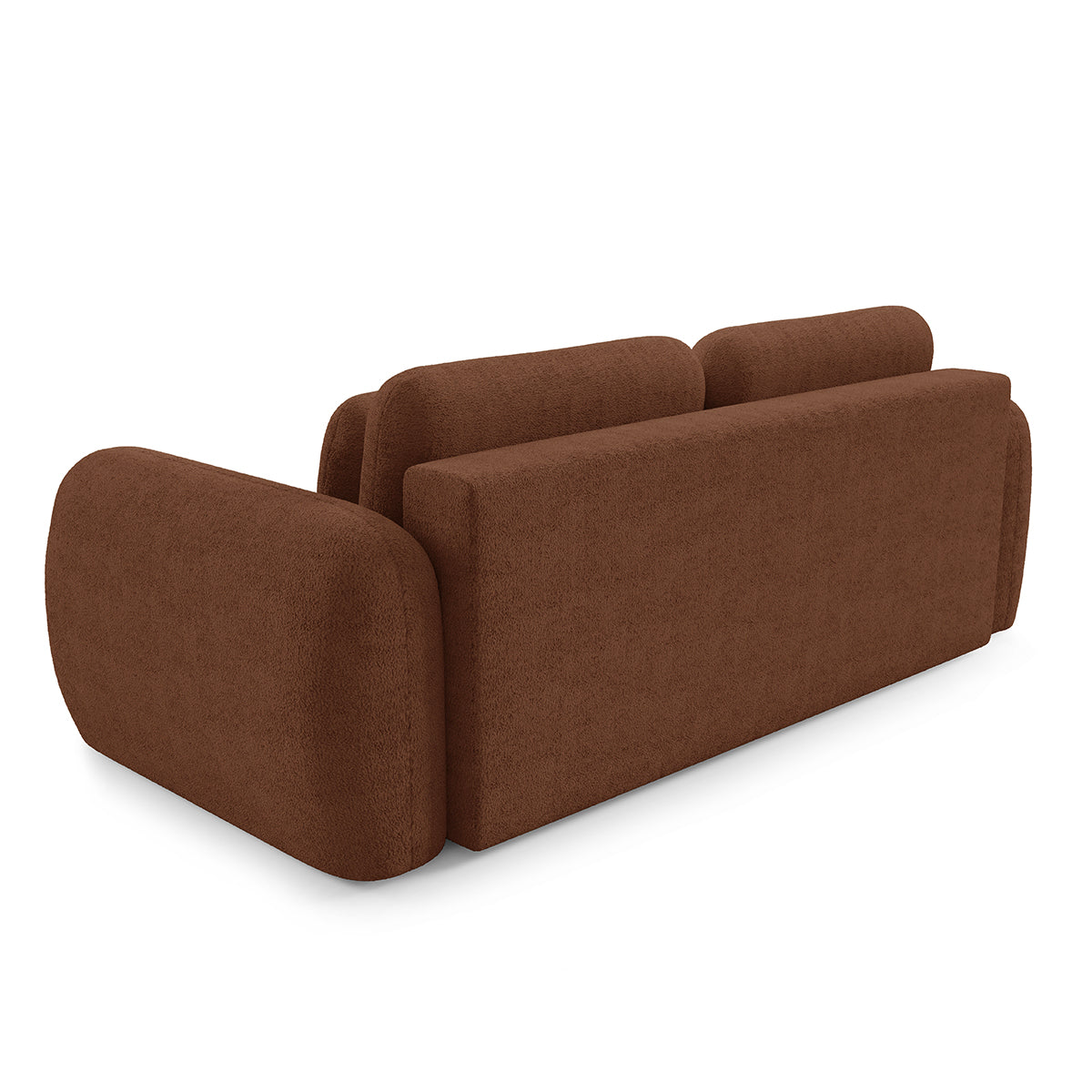 Canapé convertible 3 places avec coffre Cesar Terracotta - vue 4