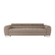 Canapé convertible 3 places Eden Taupe