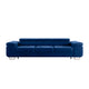 Canapé convertible 3 places Lyam Bleu