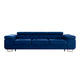 Canapé convertible 3 places Wilson velours Bleu