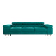Canapé convertible 3 places Wilson velours Vert sapin