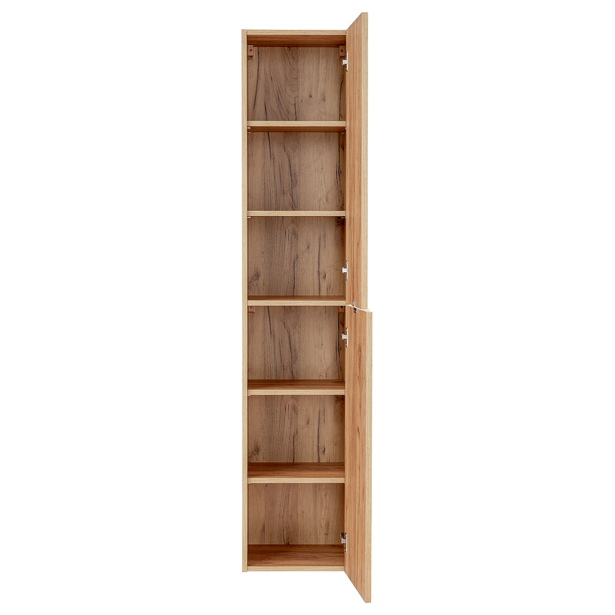Ensemble meuble double vasque 140cm 2 niches et colonne April Bois - vue 4