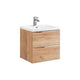 Meuble simple vasque encastrée 60cm April Bois