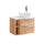 Meuble simple vasque 80cm 2 niches April Bois et Blanc