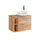 Meuble simple vasque 80cm 2 niches April Bois