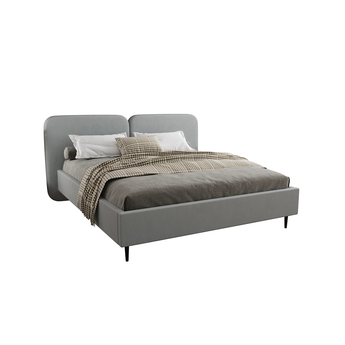 Lit coffre 160x200 sommier inclus Luz Gris - vue 2