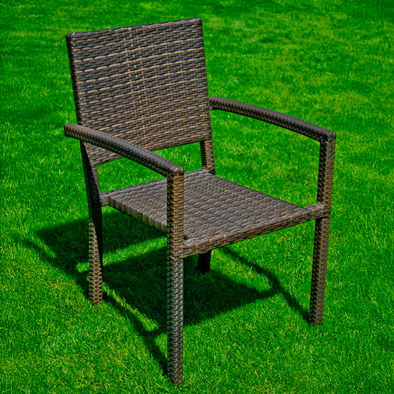 Chaise de jardin Capri Marron - vue 2