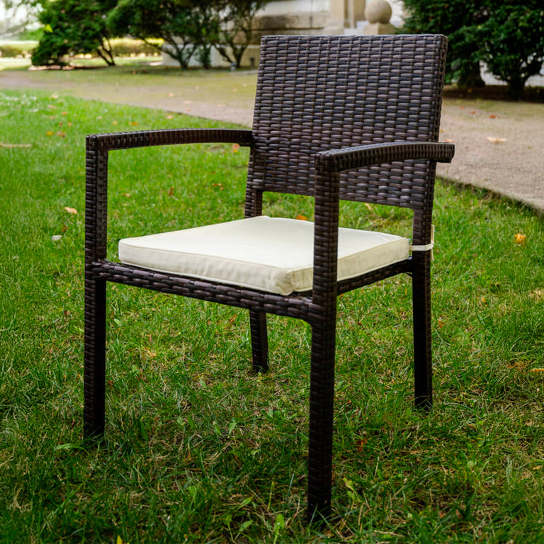 Chaise de jardin Capri Marron - vue 4