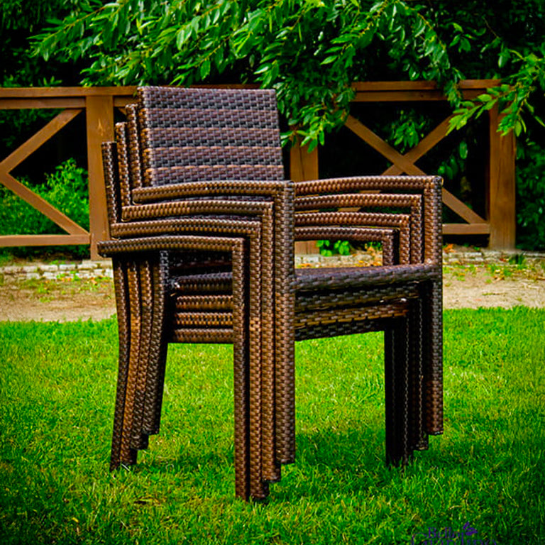 Chaise de jardin Capri Marron - vue 5