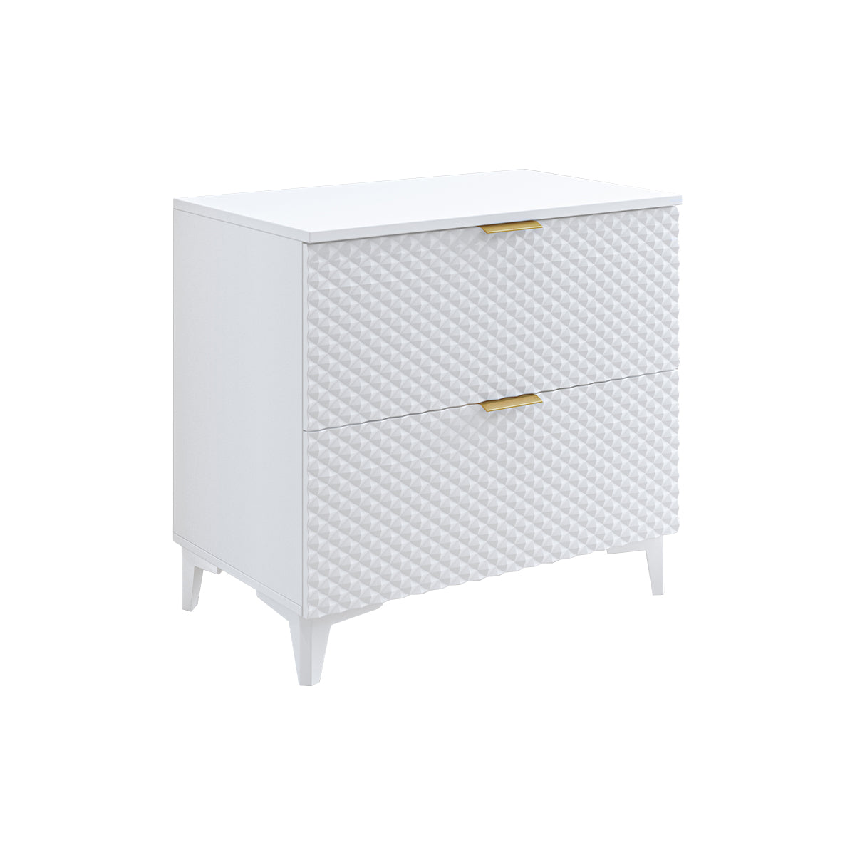 Meuble sous-vasque 80cm sur pieds Cléa Blanc
