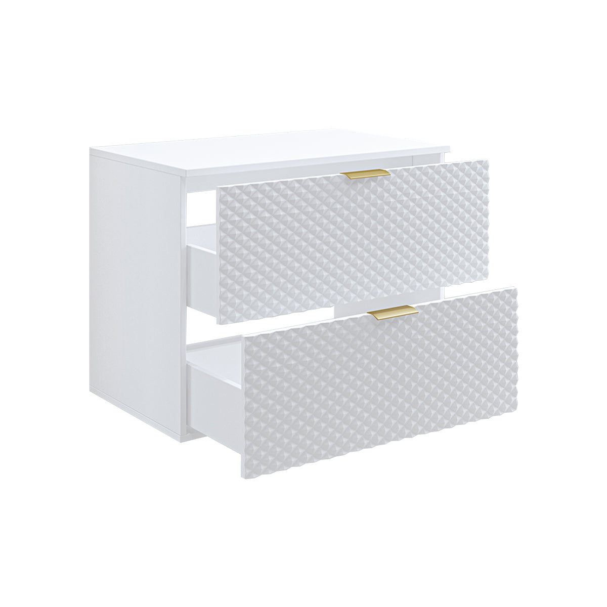 Meuble sous-vasque 80cm sur pieds Cléa Blanc - vue 3