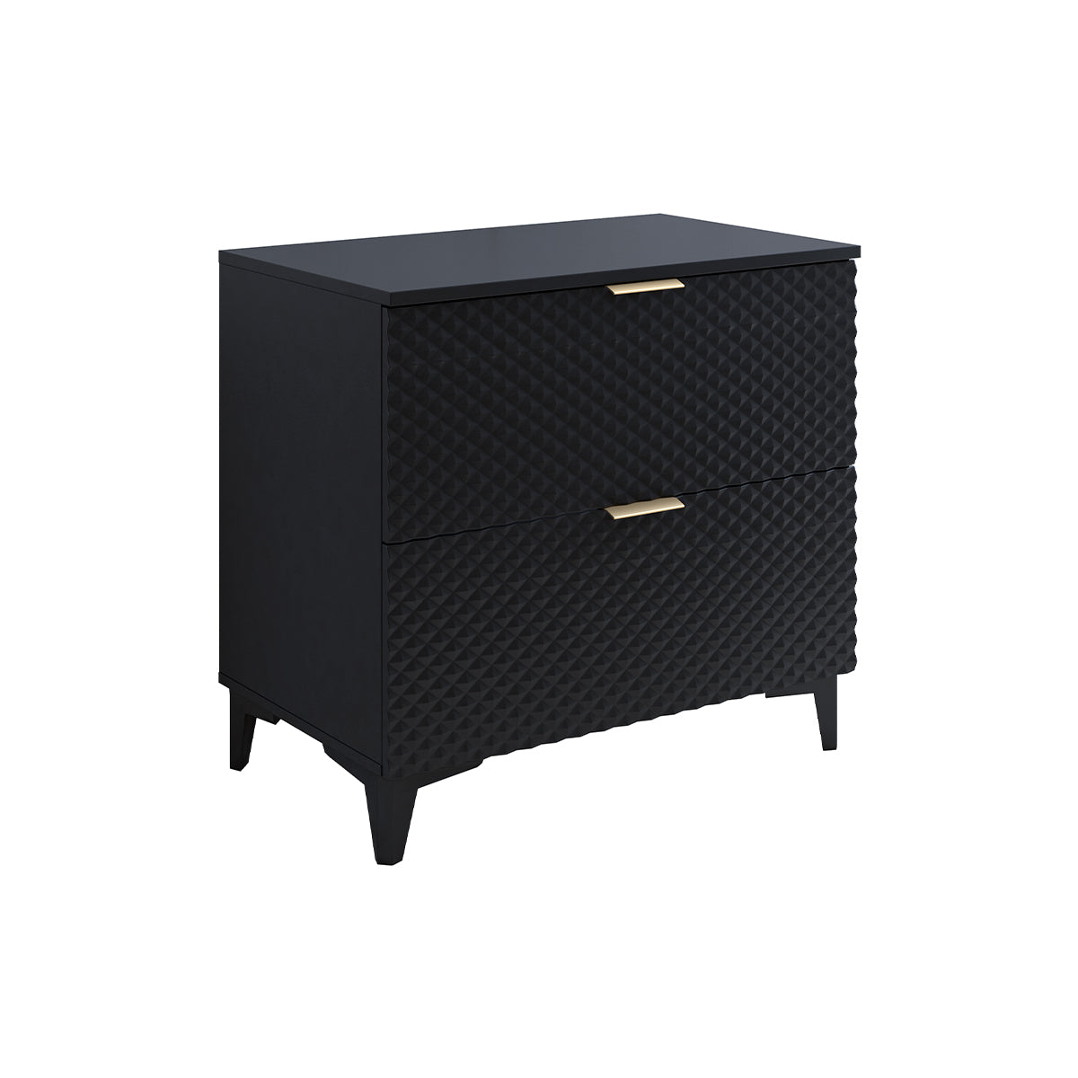 Meuble sous-vasque 80cm sur pieds Cléa Noir