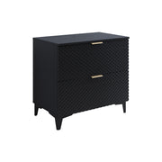 Meuble sous-vasque 80cm sur pieds Cléa Noir