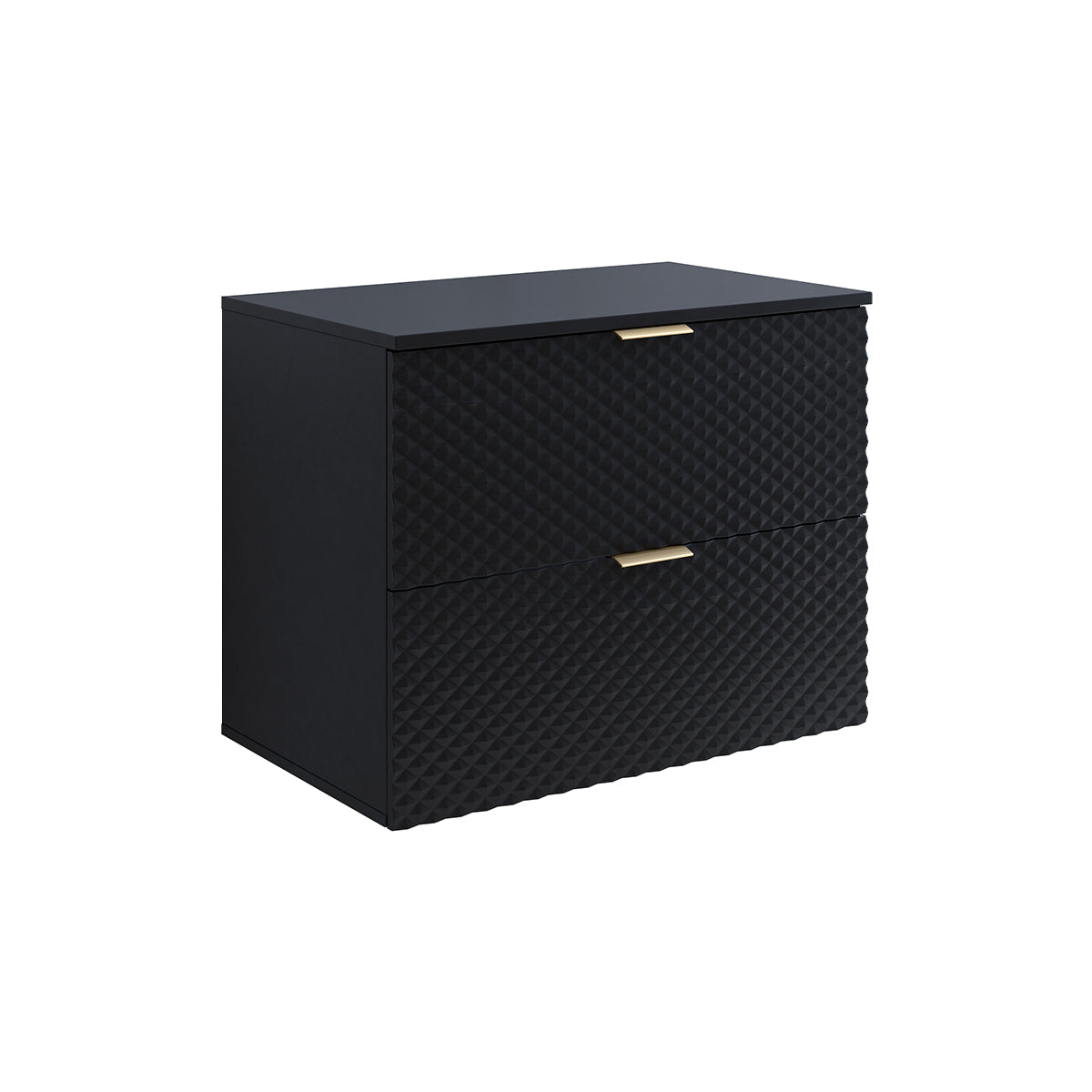 Meuble sous-vasque 80cm sur pieds Cléa Noir - vue 2