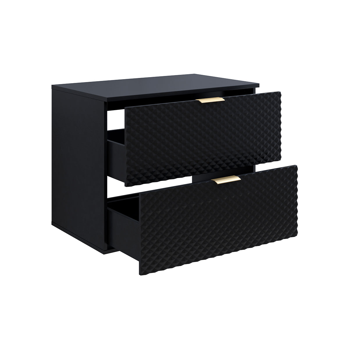 Meuble sous-vasque 80cm sur pieds Cléa Noir - vue 3