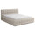 Lit coffre 160x200 sommier inclus Cloud tissu bouclette Beige