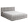 Lit coffre 160x200 sommier inclus Cloud tissu bouclette Gris