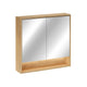 Miroir armoire murale 2 portes 80cm Edmé Bois