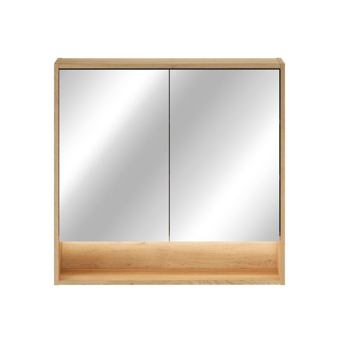 Miroir armoire murale 2 portes 80cm Edmé Bois - vue 3