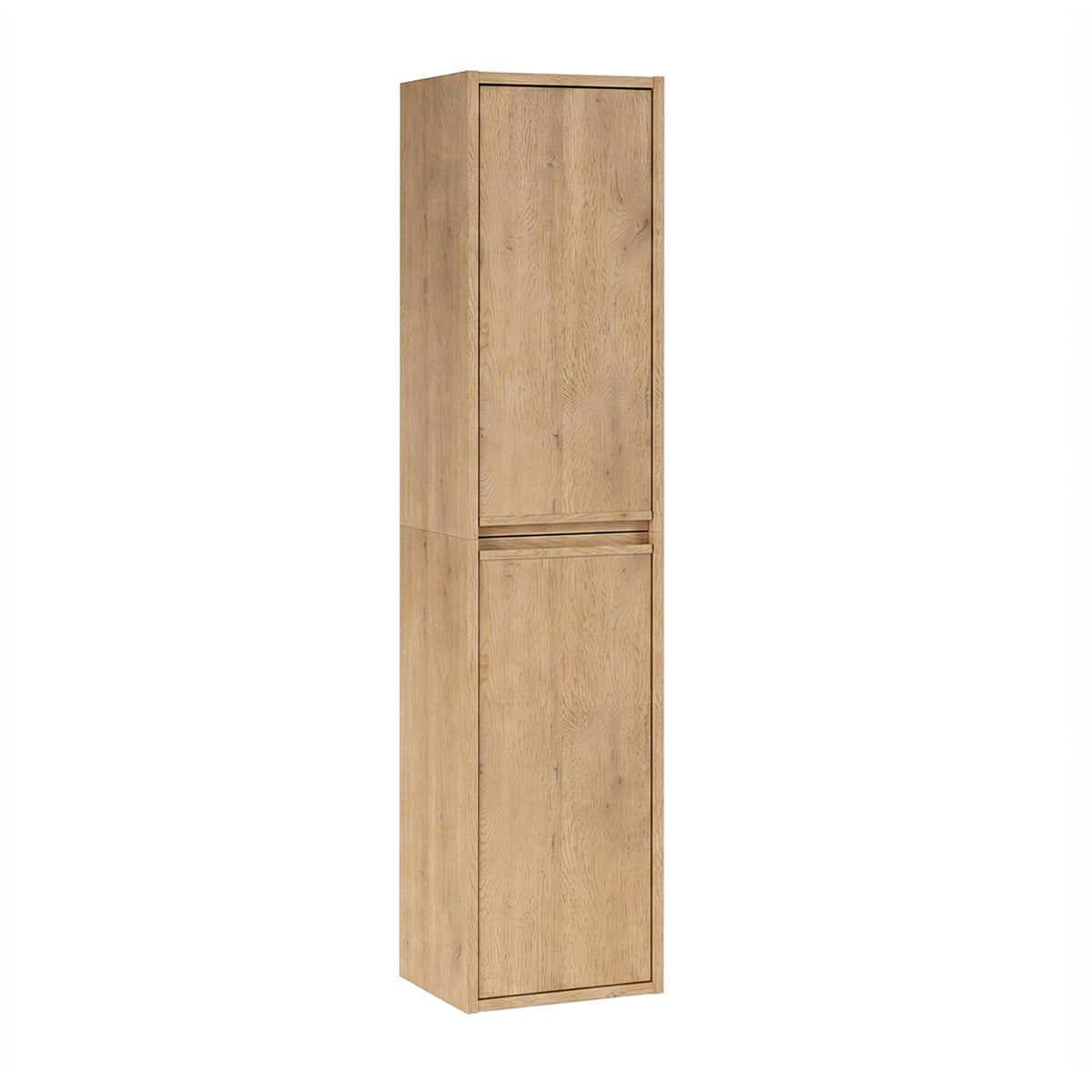 Ensemble meuble double vasque encastrée 120cm et colonne Edmé Bois - vue 6