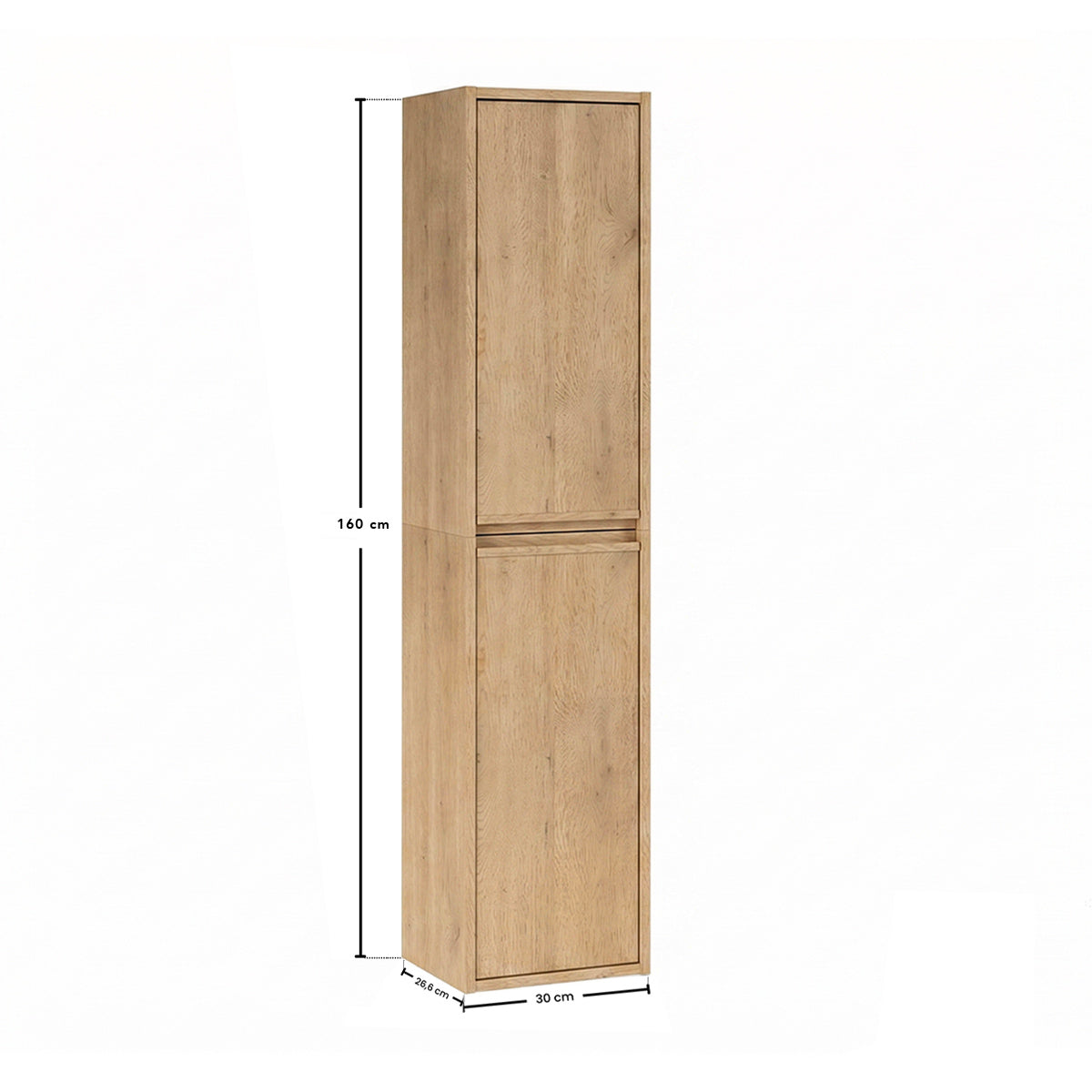 Ensemble meuble double vasque 120cm et colonne Edmé Bois - vue 11