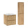Ensemble meuble simple vasque encastrée 50cm et colonne Edmé Bois