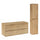 Ensemble meuble sous-vasque 120cm et colonne Edmé Bois