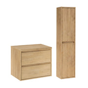 Ensemble meuble sous-vasque 60cm et colonne Edmé Bois