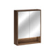 Miroir armoire murale 2 portes 60cm Edmé Bois foncé