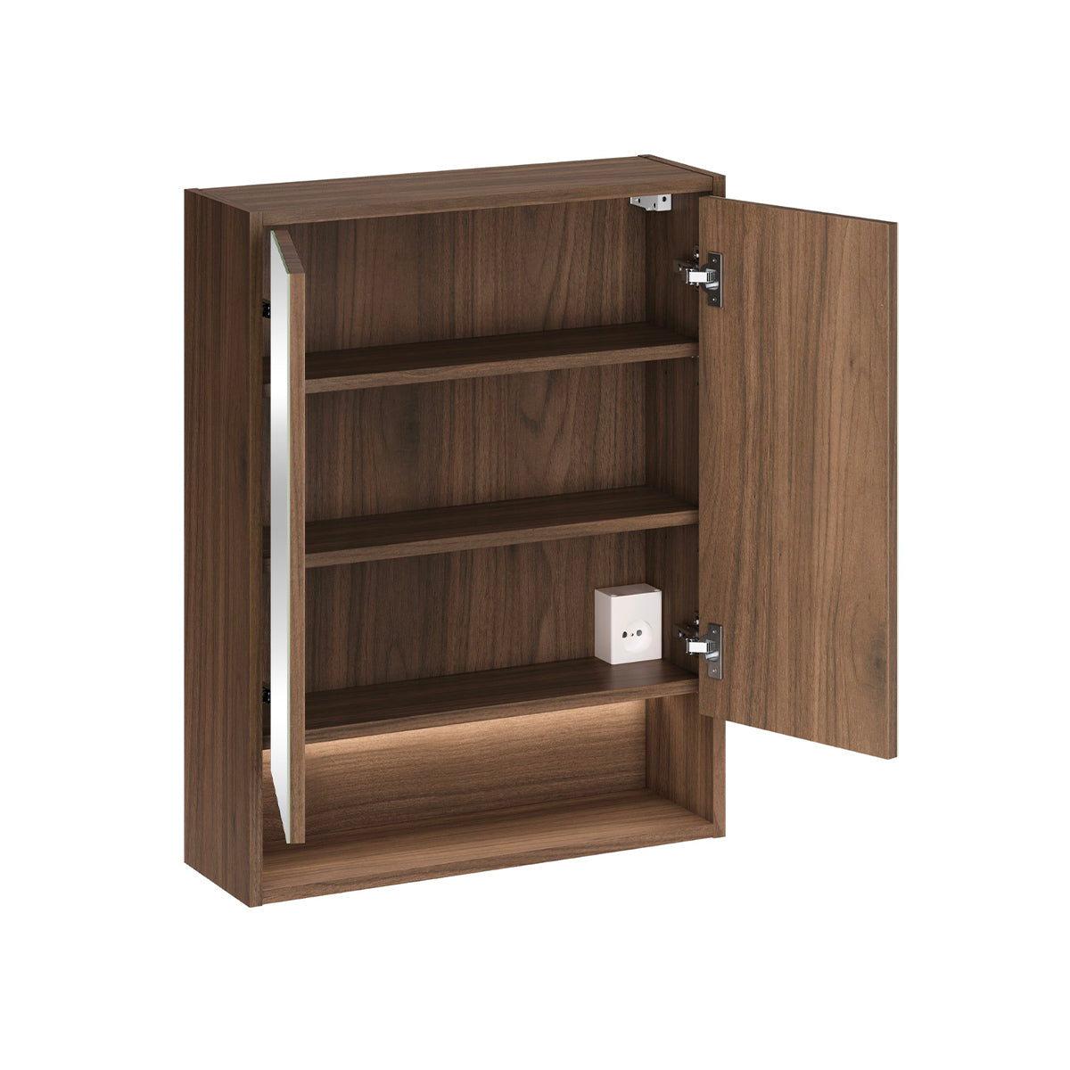 Ensemble meuble sous-vasque 120cm et armoires miroir Edmé Bois foncé - vue 6