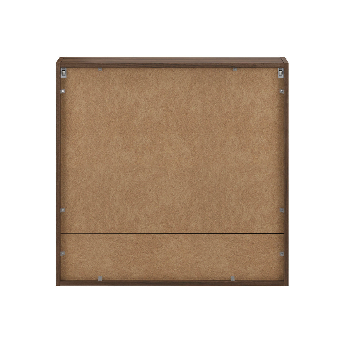 Miroir armoire murale 2 portes 80cm Edmé Bois foncé - vue 4