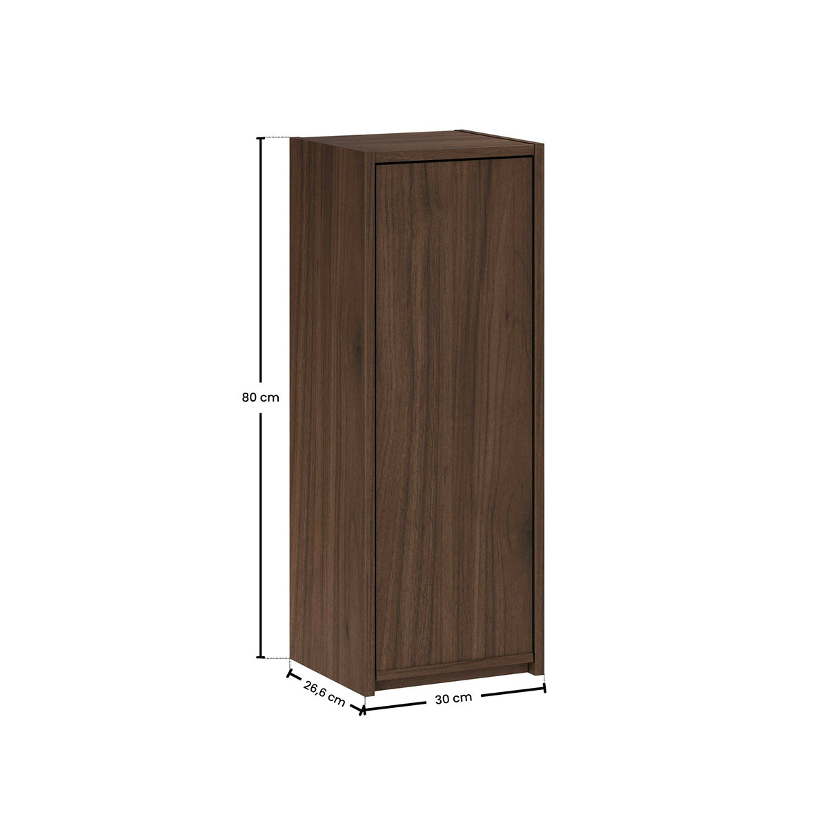Demi-colonne 1 porte Edmé Bois foncé - vue 7