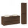 Ensemble meuble double vasque 120cm et colonne Edmé Bois foncé