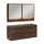 Ensemble meuble sous-vasque 120cm et armoires miroir Edmé Bois foncé